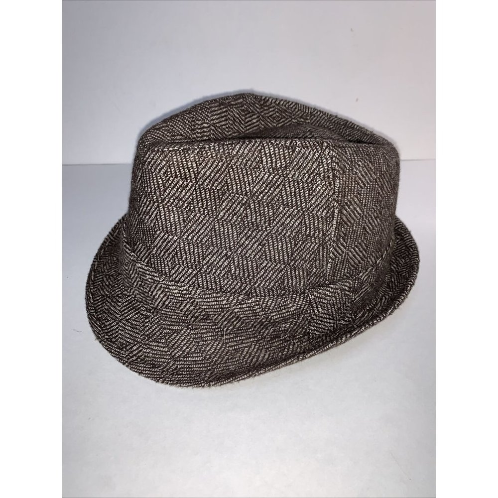 Rivington & Mott New York Acrylic Wool Blend Mens S/M Fedora Hat Cap Brown